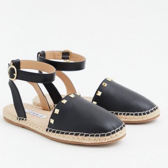 torrid Shoes - Torrid Ankle Strap Espadrille Flat Extra Wide Width